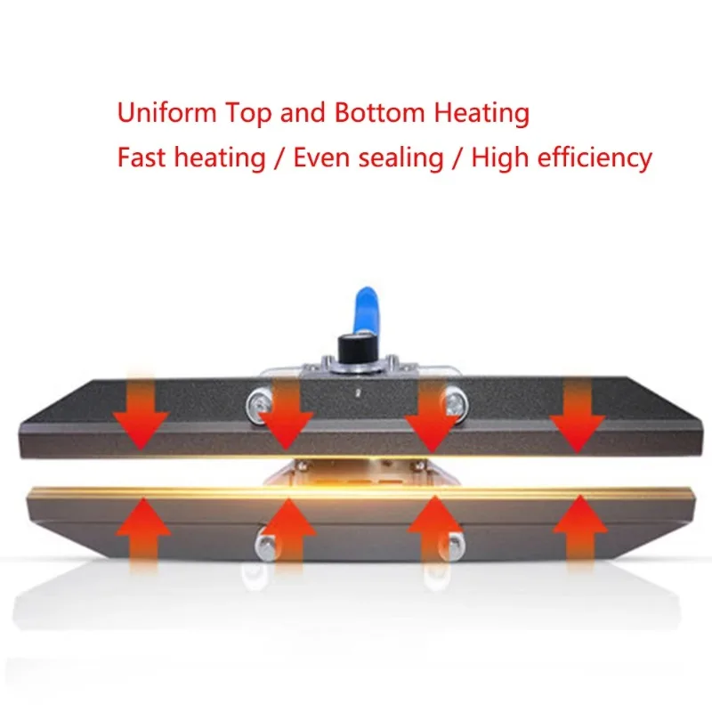 Hand Clamp Heat Sealer for Aluminum Foil Mylar Kraft Paper Bags Impulse Sealing Machine for Coffee Snack Food Storage Packaging