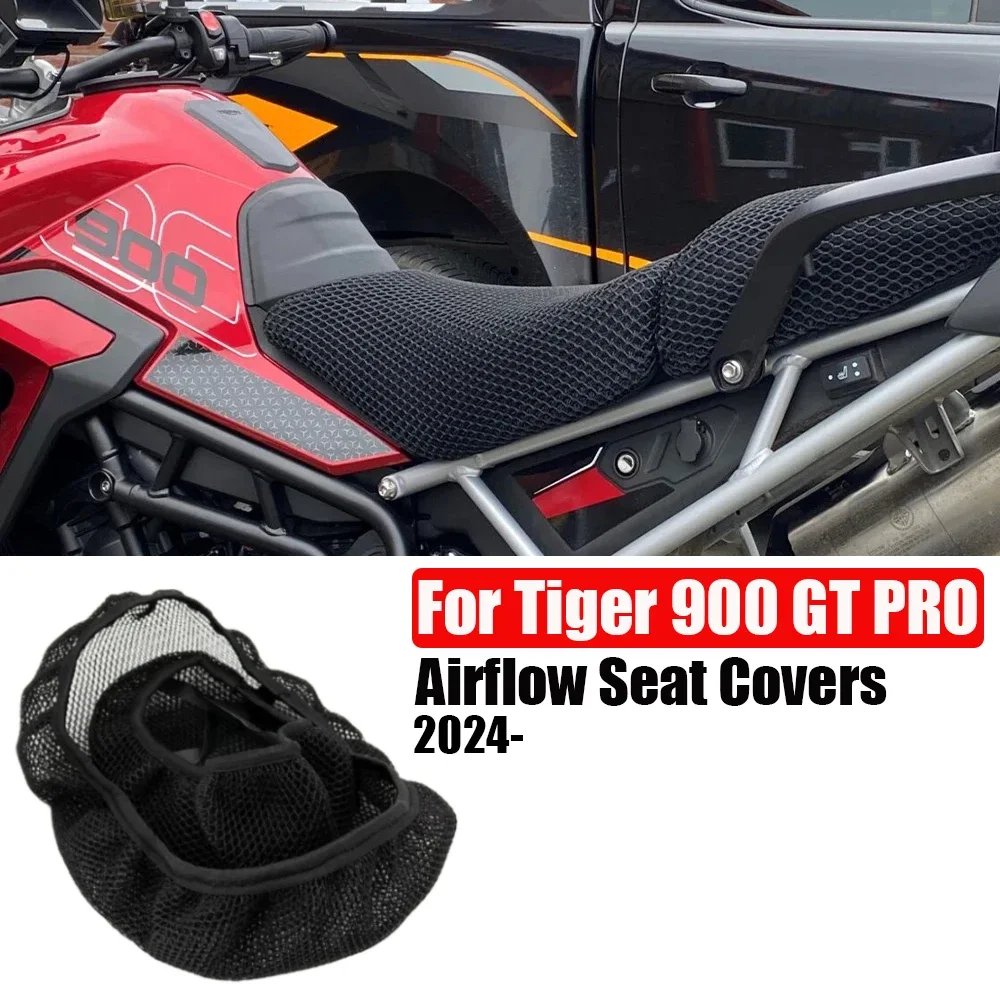 For Tiger 900 gt pro Motorcycle Seat Covers Accessories For TIGER 900 GT PRO 3D Honeycomb Mesh Protect Cushions Tiger900 GT- PRO