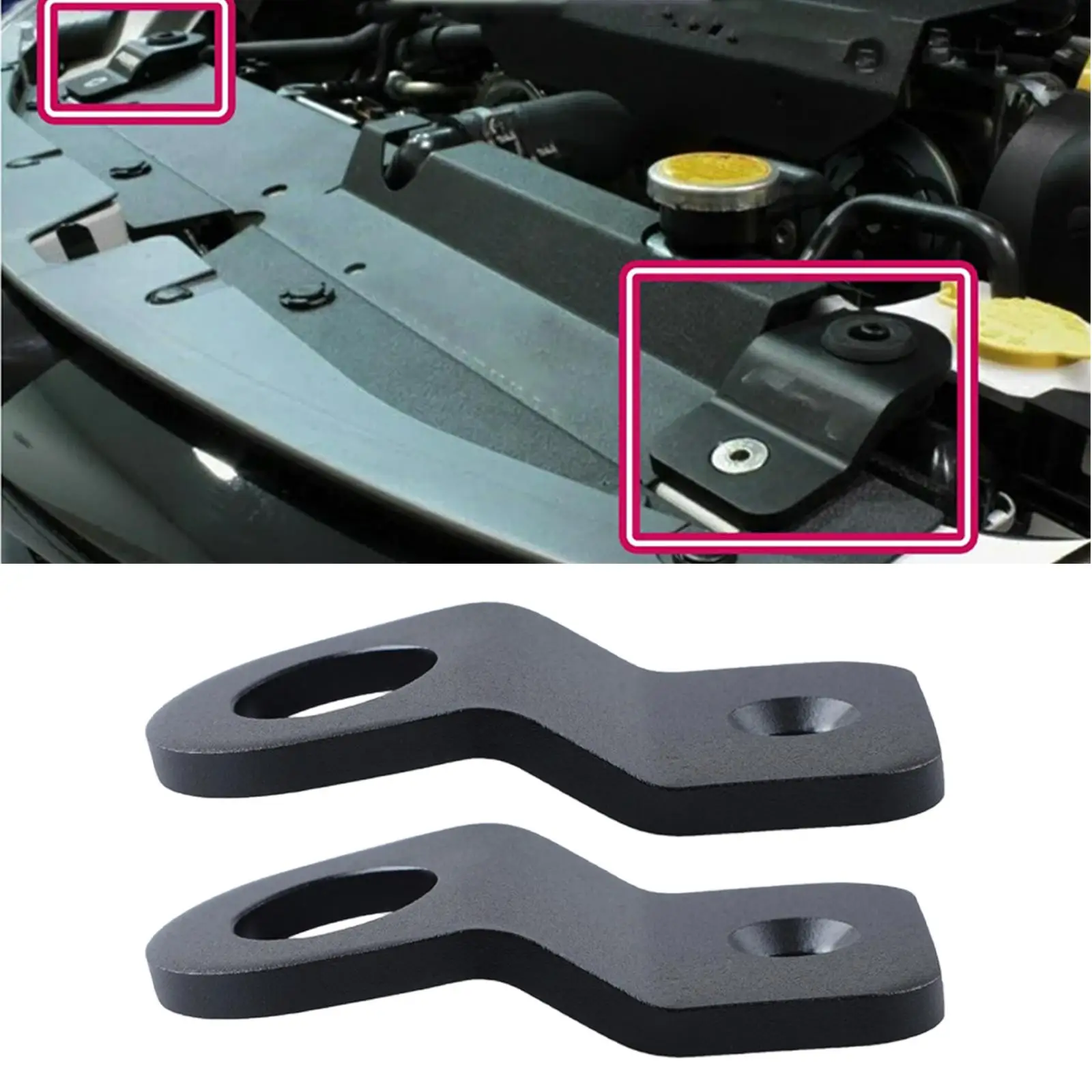2x Engine Water Tank Radiator Bracket,Accessories Replacement Automotive Parts 2