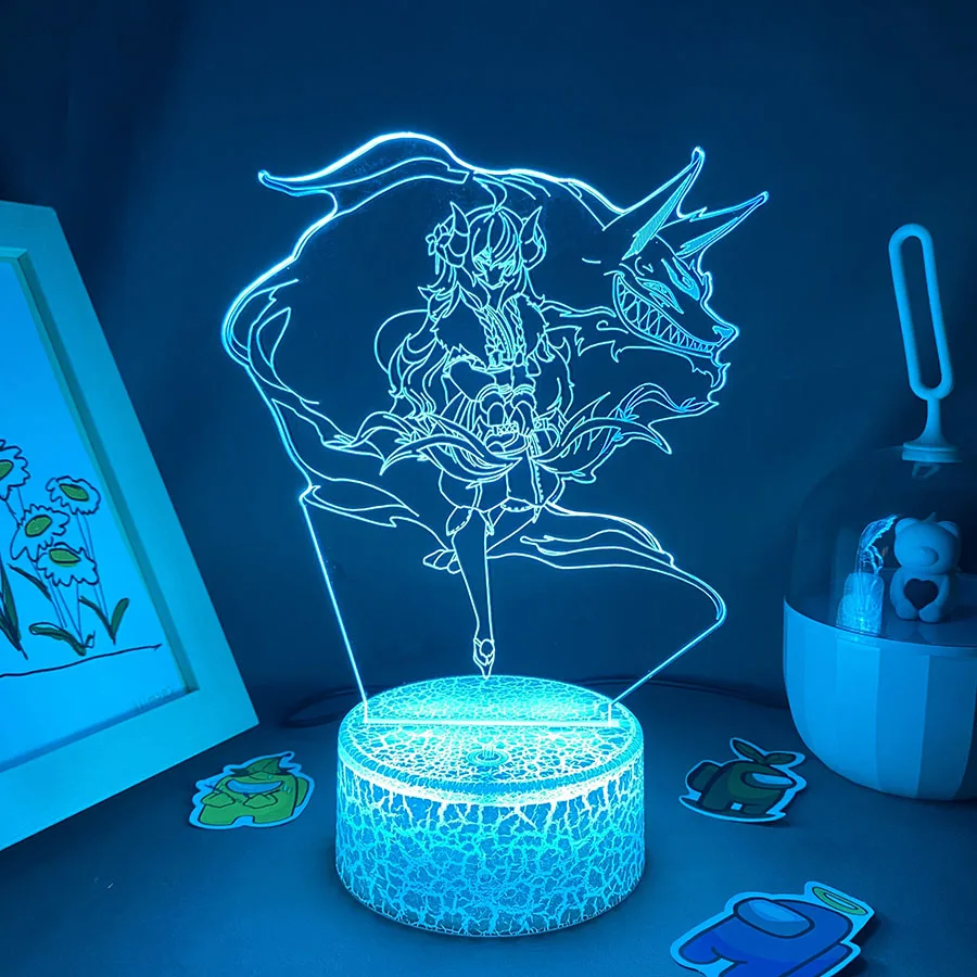 Lampe Led 3D en forme de lave pour enfant, luminaire décoratif d\'intérieur, idéal pour une chambre à coucher ou une Table, LOL