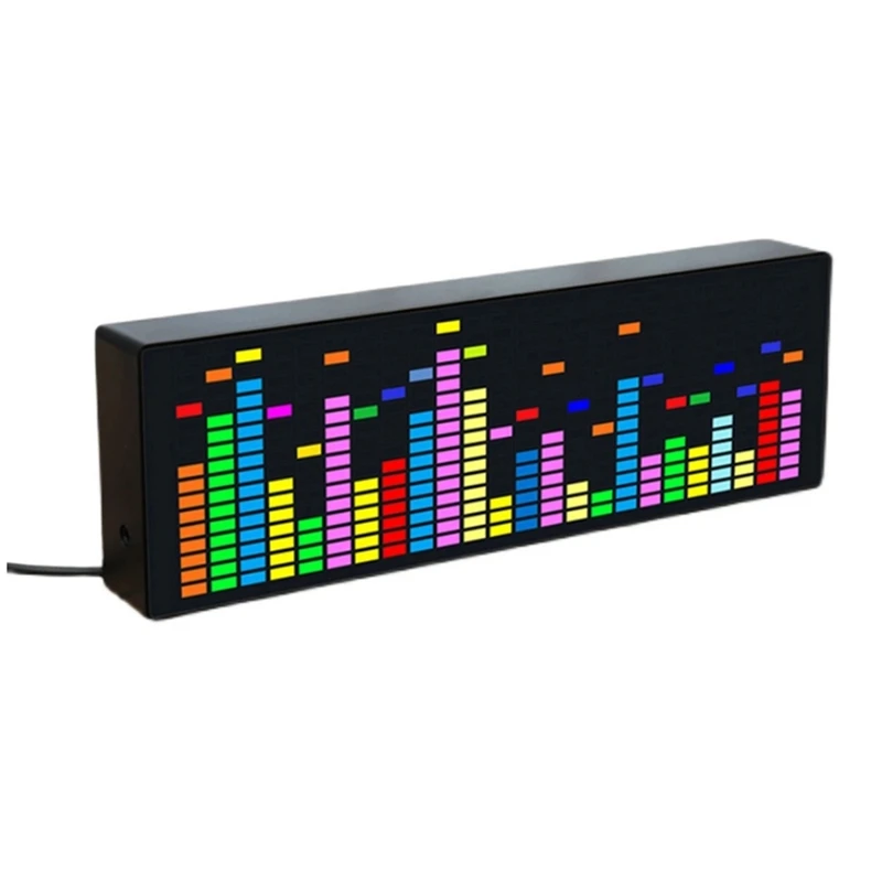 

Color LED Music Spectrum Electronic Clock 1624RGB Polar Atmosphere Lamp (Voice+Wire Control)