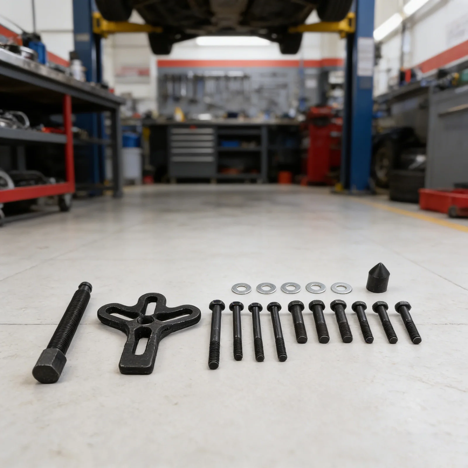 For Trucks Auto Repair Tool Wheel Puller Set Auto Repair Garage Maintenance Black Steering Wheel Enhanced Hardness - view 4