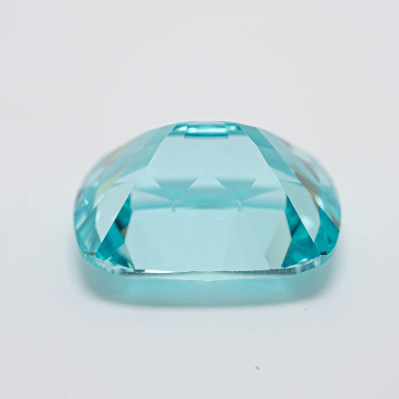 Lab Grown Paraiba Rectangular Cushion Cut Charms Gemstones Extremely Shiny Quality Charms DIY for Jewel Making  AGL Certificate