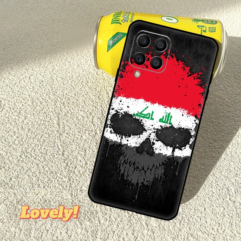 العراق العلم القضية لسامسونج غالاكسي M53 M16 M11 M21 M31 M35 M12 M13 M14 M15 M36 M56 M32 M52 M55 M34 M54 #4