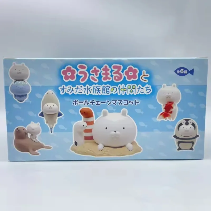 New Rabbit And Ocean Partner Aquarium Limited Edition Blind Box Sea Elf Penguin Action Figure Keychain Bag Pendant Surprise Gift