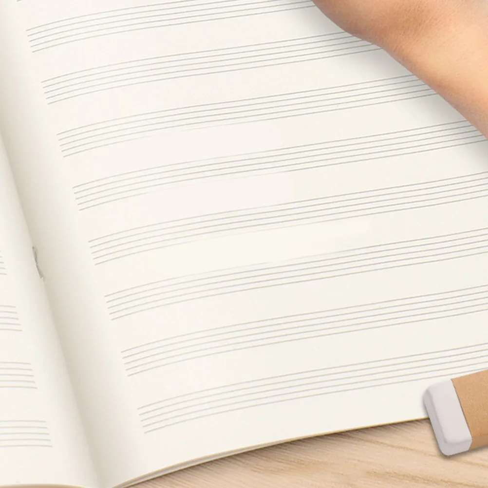 3Pcs Guitar Stave Notebook Clear Printing Reusable Music Composition Sheet Music Book Portable Practice Notebooks for Beginners