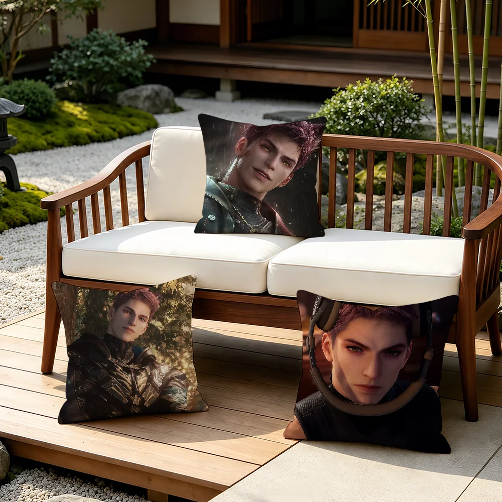 Valko Love and Deepspace cushion cover Double Sided Printed Cushion Cover Minimalist Soft Skin Friendly Pillowcase