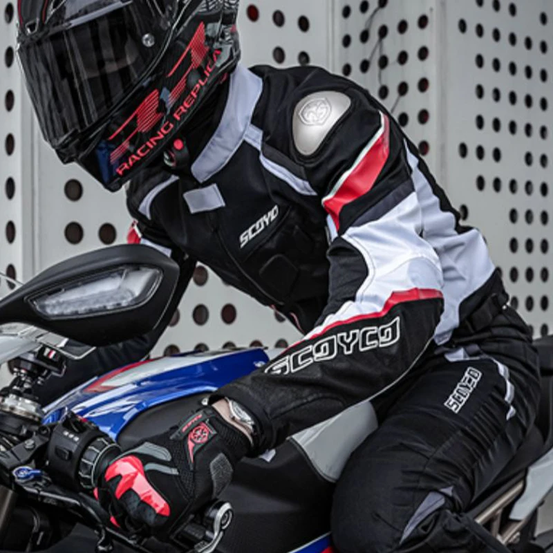 

Весенняя мужская мотоциклетная куртка SCOYCO CE Protector Мотобайкерское пальто из нержавеющей стали на плечо Куртки для мотокросса M L XL 2XL 3XL