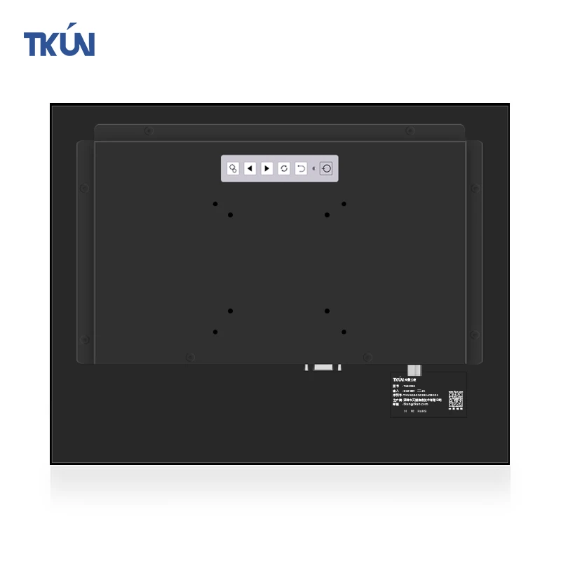 15 Inch Industrial Control mo nitor  Anti-jamming Metal Cover projected capacitive touch screen HDMI-IN VGA DP T150XGA TKUN