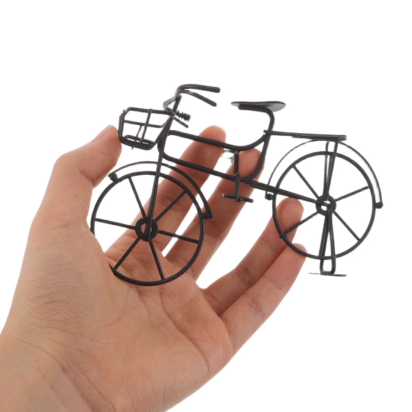 2 قطعة دراجة معدنية الرجعية الحلي خمر سطح المكتب الحرف الحديدية الدراجة المنمنمات ديكور المنزل محاكاة وقوف السيارات المشهد