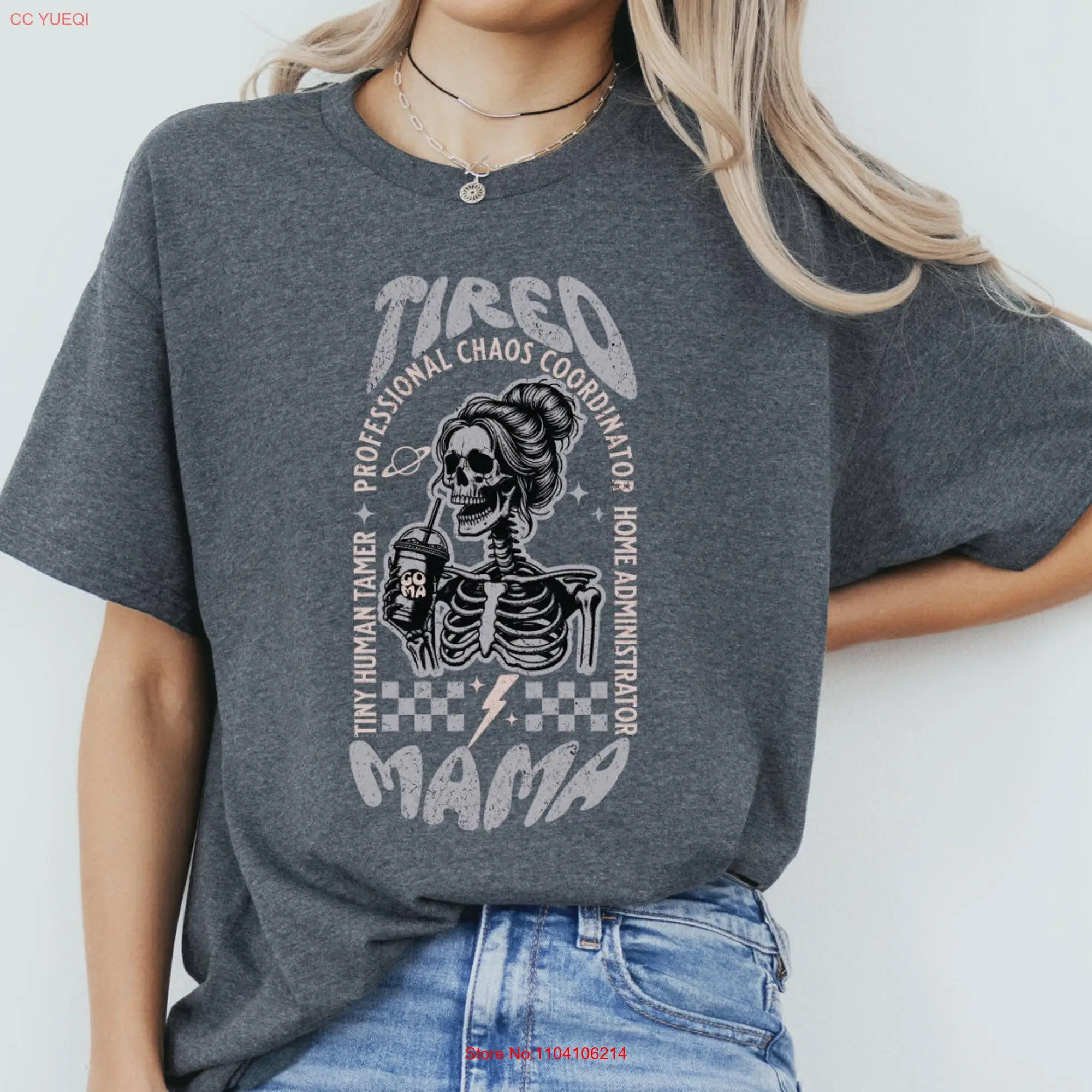 professional chaos coordinator tiny human tamer homeschool mom shirt senior austim postpartum gift long or short sleeves