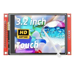 Módulo LCD TFT de 3,2 polegadas Tela LCD Módulo de porta serial SPI com painel de toque ILI9341 Arduino 320*240