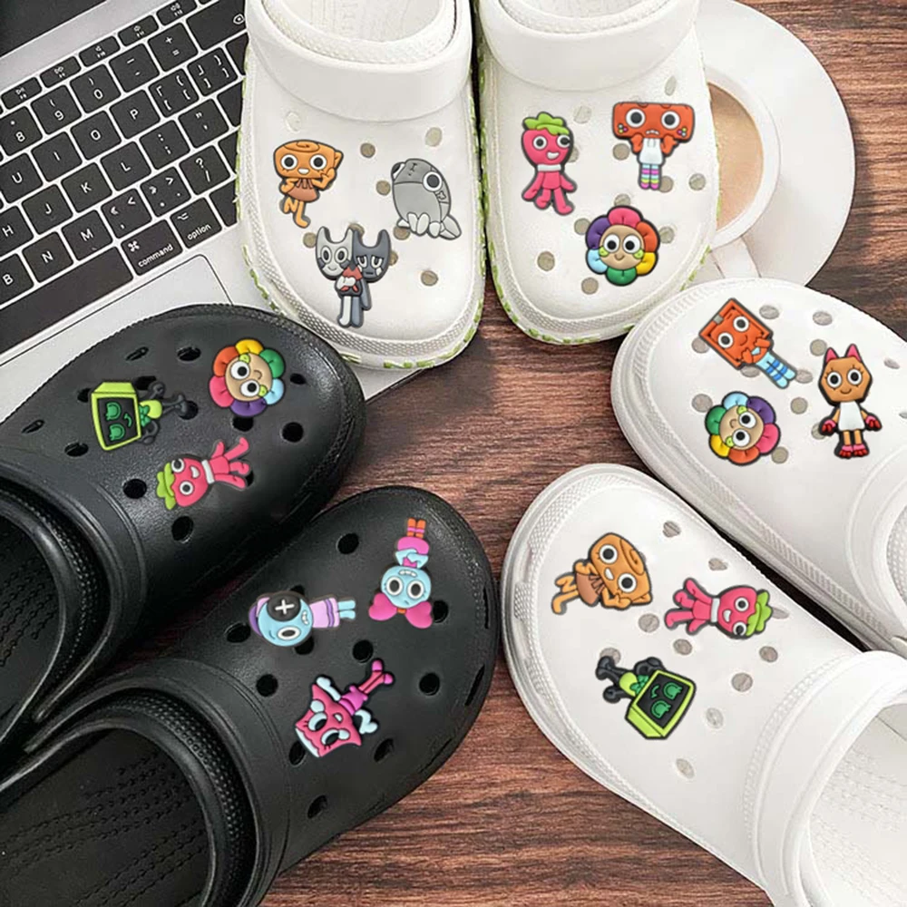 12/16/50pcs Game Plush Cartoon Shoe Charms for Kids Sandals Classic Shoe Accessories Decorations Pins Party Birthday Child Gifts image 3