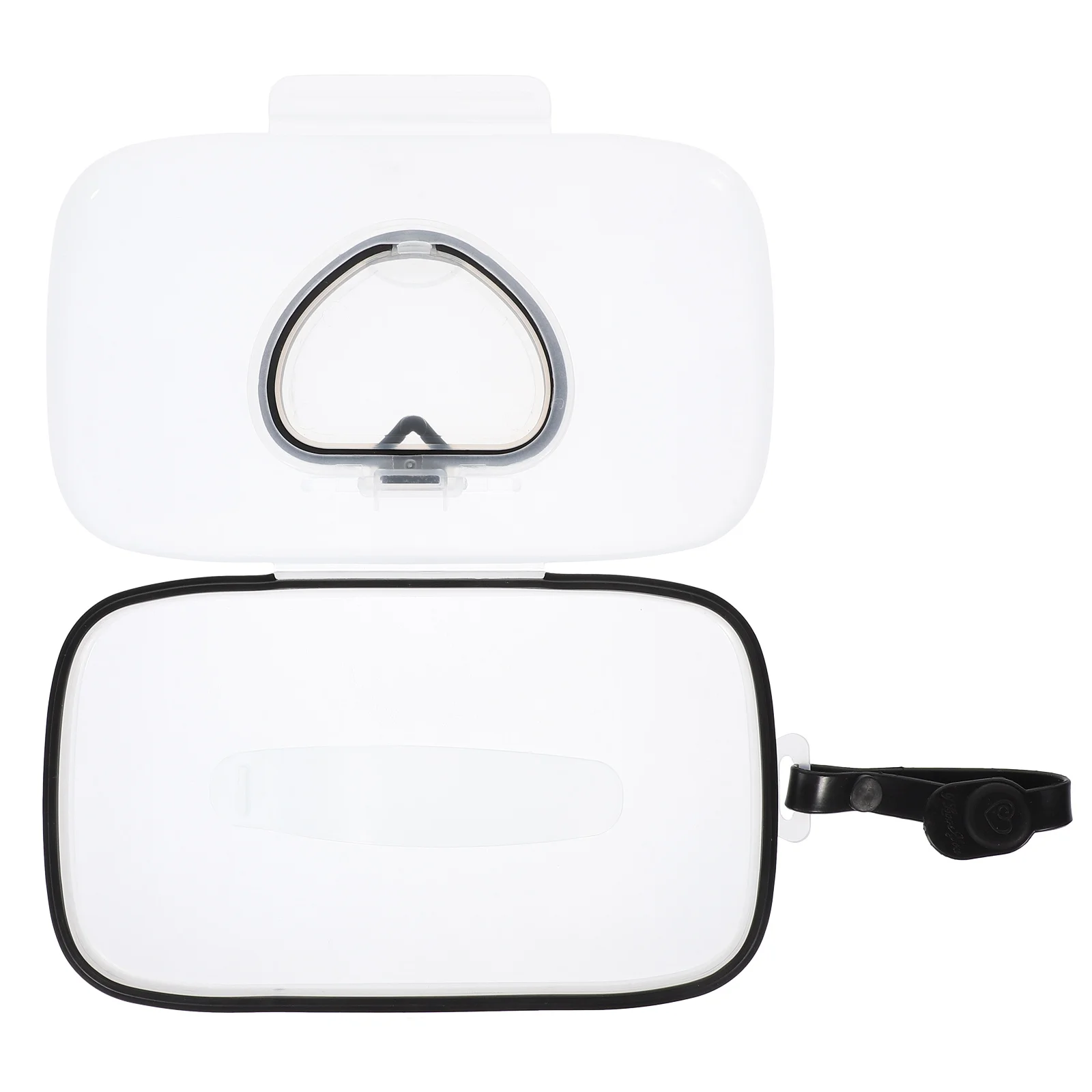 

Reusable Portable Wipes Case Large Capacity with Heart-Shaped Lid Wipe Holder for Travel Nursery Bathroom