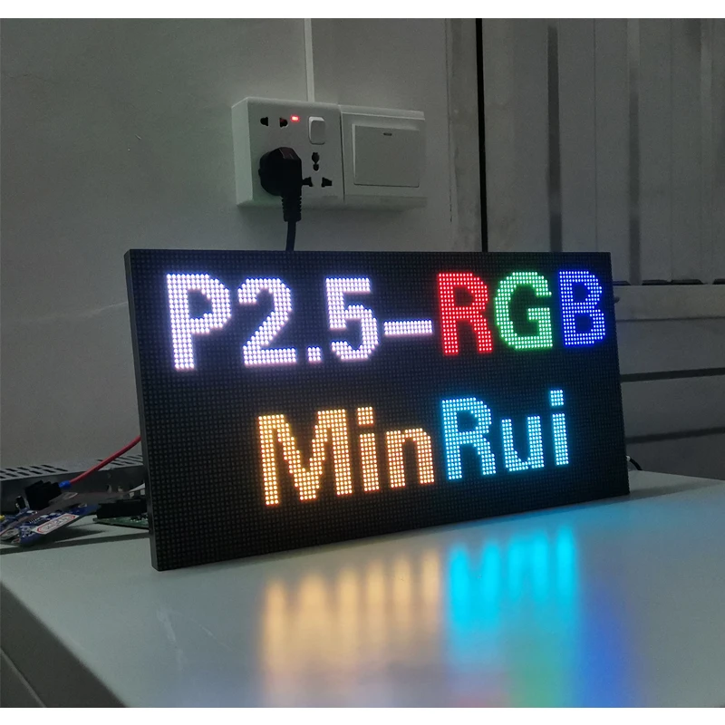 AiminRui P2.5 Indoor SMD LED Module / Panel 320x160mm Full Color Display 3in1 1/32 Scan SMD2121 HUB75E 128x64 Pixels Matrix RGB