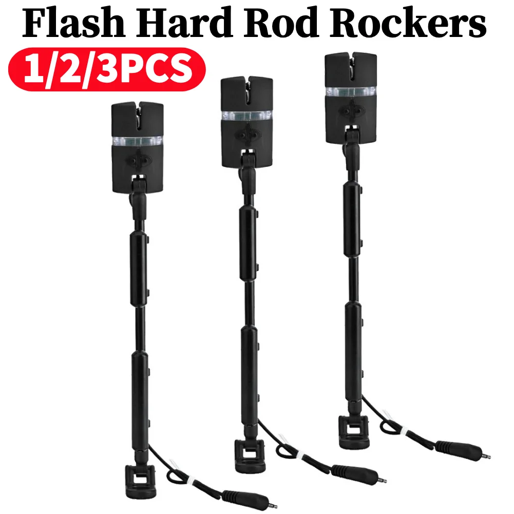 3 шт. регулируемая вспышка жесткая удочка Rocker Swinger 7 цветов индикатор поклевки для рыбалки