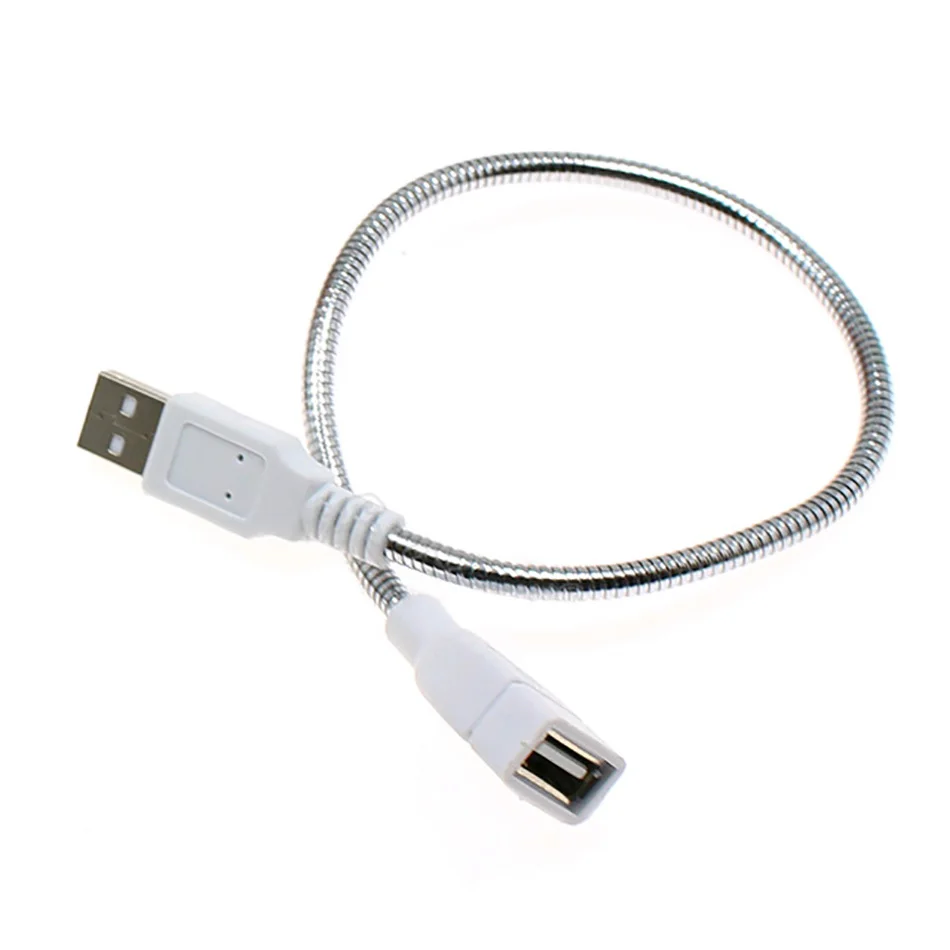35cm Flexible Metal USB Extension Cable Male to Female Extension Power Supply Cord Extender Mini  Cable