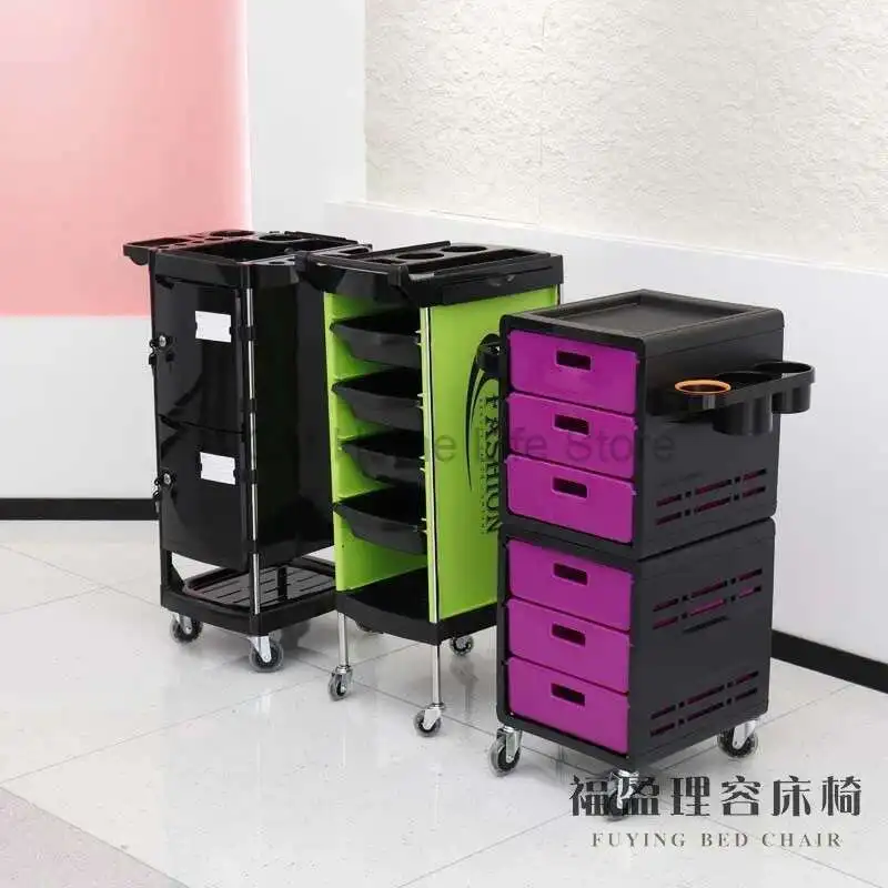 

Japanese Style Modern Trolley Multifunctional Luxury Barber Shop Trolley Beauty Salon Storable Furniture Pousser Un Chariot HBSC