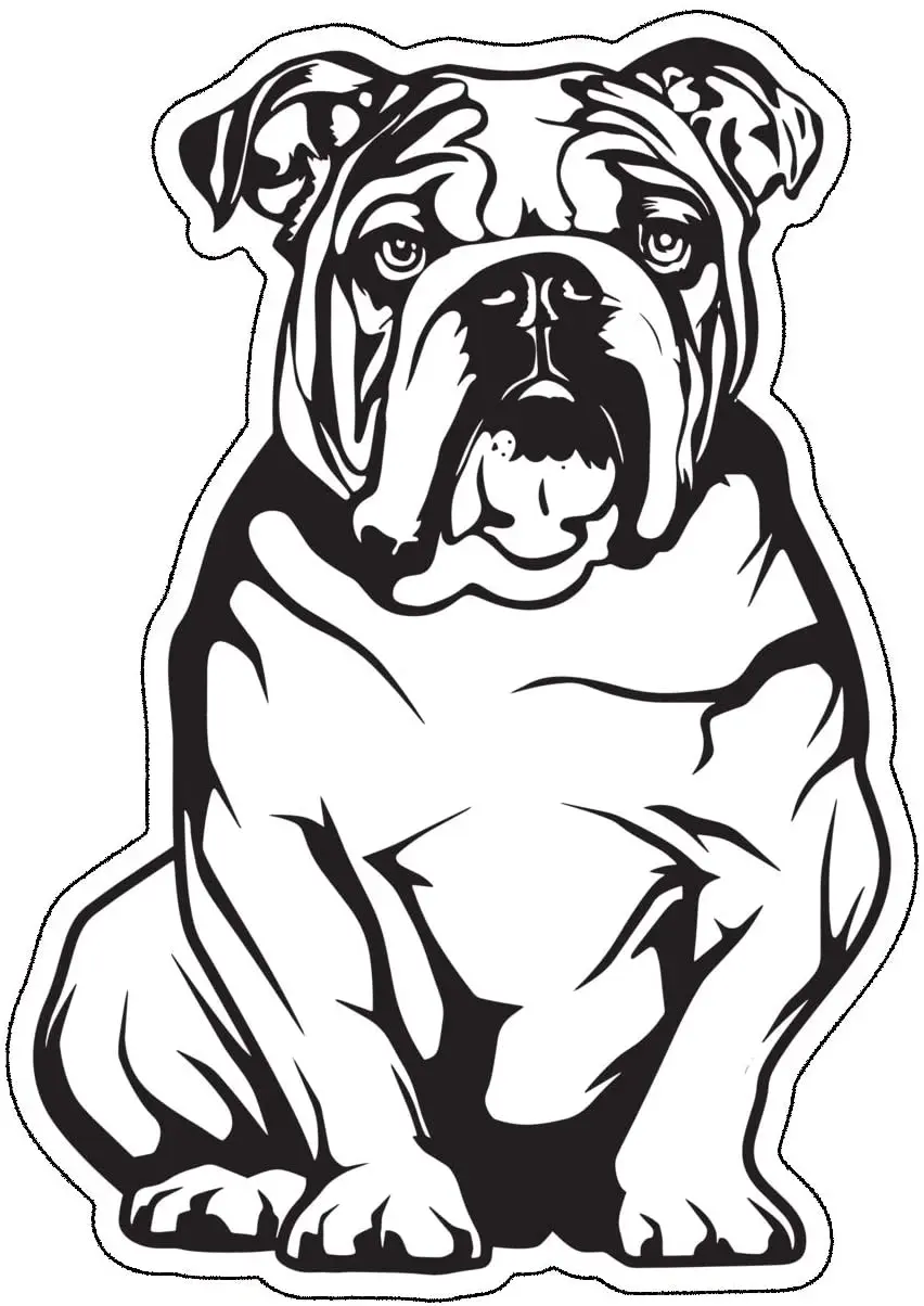 Car Stickers for English Bulldog Dog Vinyl Decals Graphics Automobile Truck Tail Window Sticker