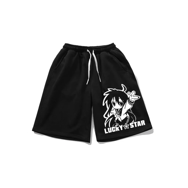 

Шорты Luy Star Anime Five-Point свободного кроя, повседневные, прямые, летние, модные, со средней посадкой, на резинке, для подростков