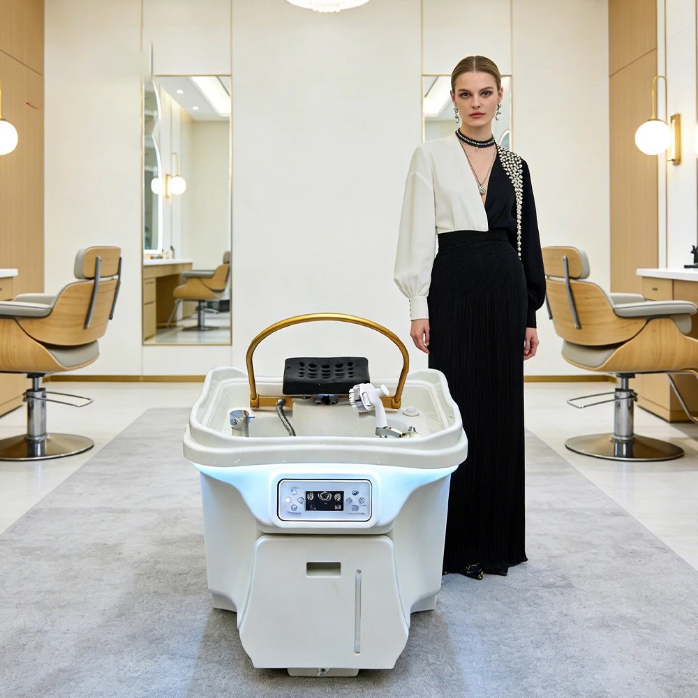 

Передвижная ванна для спа-процедур для головы, 60 л, с электрическим подогревом, без подключения к водопроводу, подходит для ухода за кожей головы, для коммерческого и домашнего использования, для салонов, эргономичная.