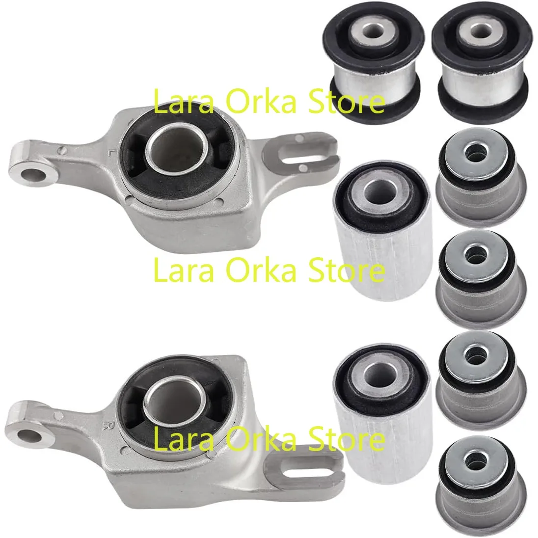 10PCS Front Control Arm Bushing Kit Compatible with Jeep Grand Cherokee, Compatible with Dodge Durango 2011-2015, 68022624AE