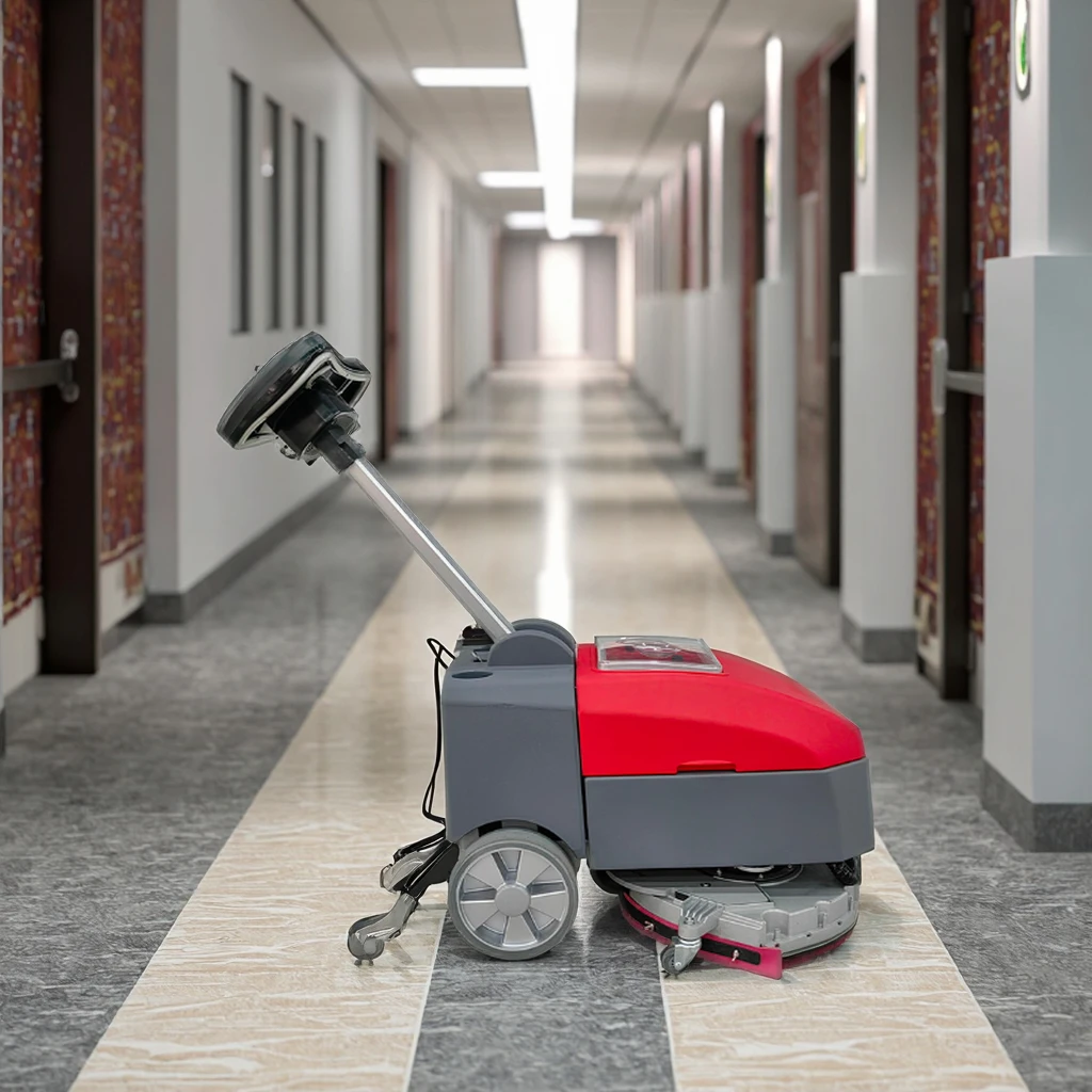 Top Sale Mini Factory Wholesale Professional Hand Push Small Floor Scrubber Cleaning Machine Home Multipurpose High Quality