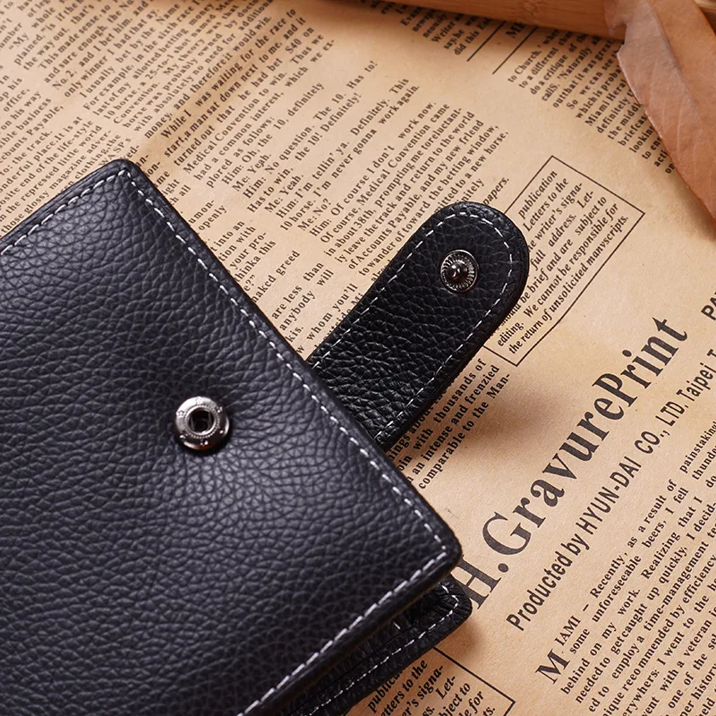 2025 محفظة رجالية قصيرة من جلد البقر طبقة رأس سحاب بمشبك محفظة تغيير جديد 2 محفظة قابلة للطي بالجملة #5