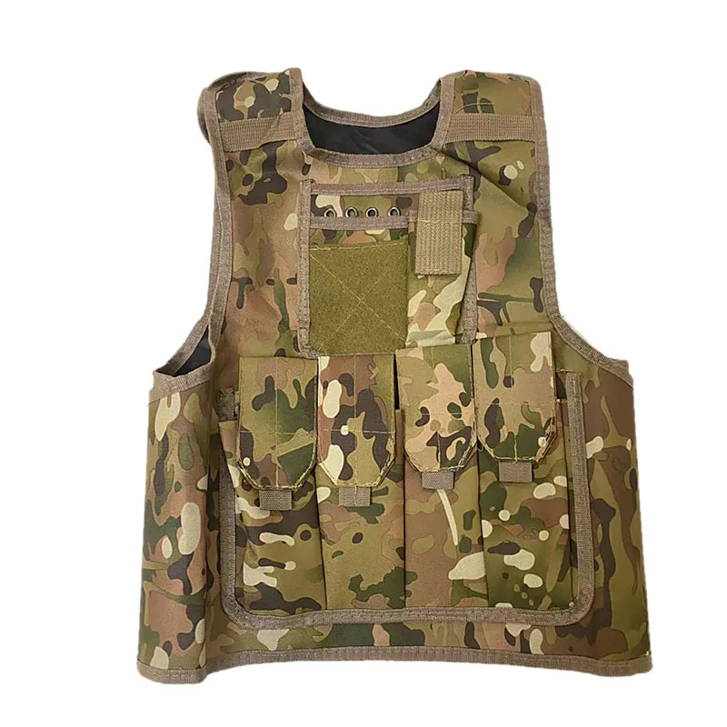 Children Combat Camouflage Vest Kids Airsoft Vests Outdoor Paintball Tactical Waistcoat CS Gear Boys Girl Sniper Army Uniform