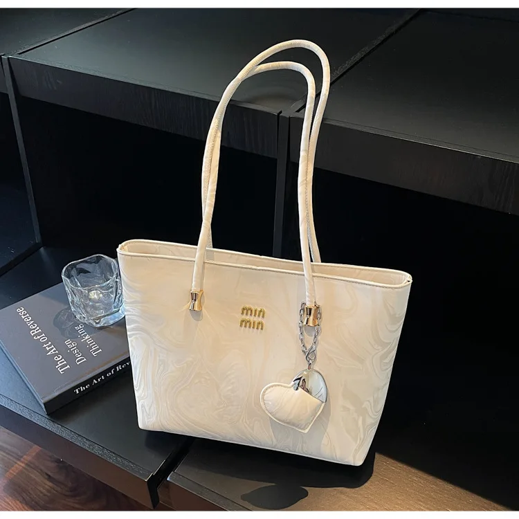 

Осенняя просторная сумка через плечо 202, эстетичная женская сумка-тоут, шикарная повседневная сумка через плечо, модная сумка «день-ночь», текстурированная