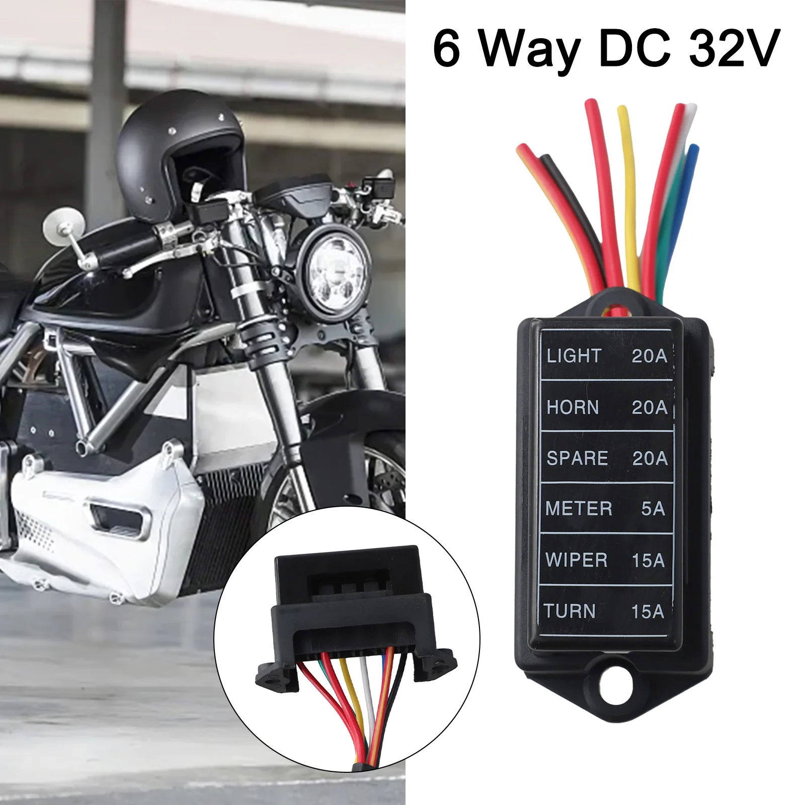 Marine Use Automotive Applications Fuse Box Auto Blade Fuse Case Auto Fuse Case 1A-40A Current Rating Wire Length 14cm