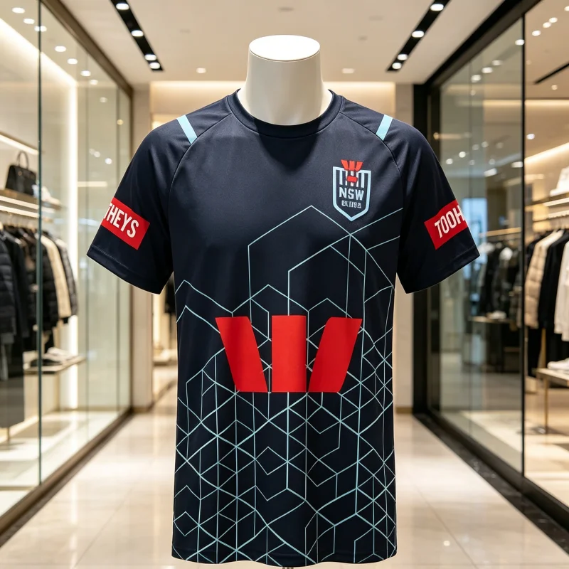 Iconic NSW Blues State of Origin Rugby Jersey Home Away Training Breathable Quick-Dry Shirt Diehard Rugby Fans Family Kids Tees