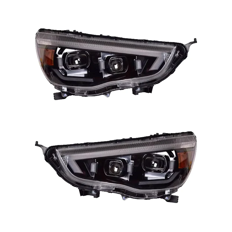 لميتسوبيشي ASX 2013 2019 أضواء السيارات أجزاء الملحقات LED المصابيح الأمامية ترقية رئيس مصباح رئيس ضوء الجبهة مصباح DRL