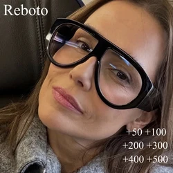 Big Frame Pilot Reading Glasses Frame Women Classic Oversized Prescription Eye Glasses Frame Brand Computer Eyeglasses Unisex