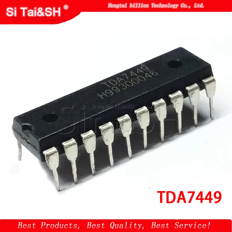 1PCS  TDA7449 7449 DIP TONE CONTROL DIGITALLY CONTROLLED AUDIO PROCESSOR CNC audio processor