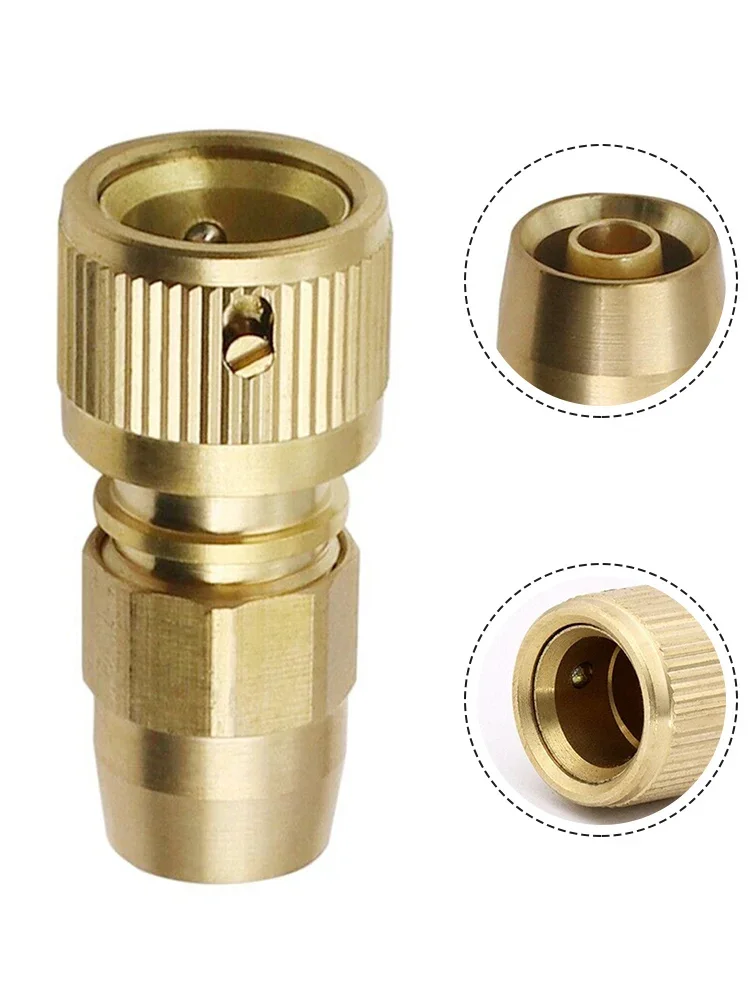 1pc Tap Quick Connector Adaptor Garden Irrigation Coupling Adapter Drip Copper Hose Tubing Repair Fittings Watering Tool