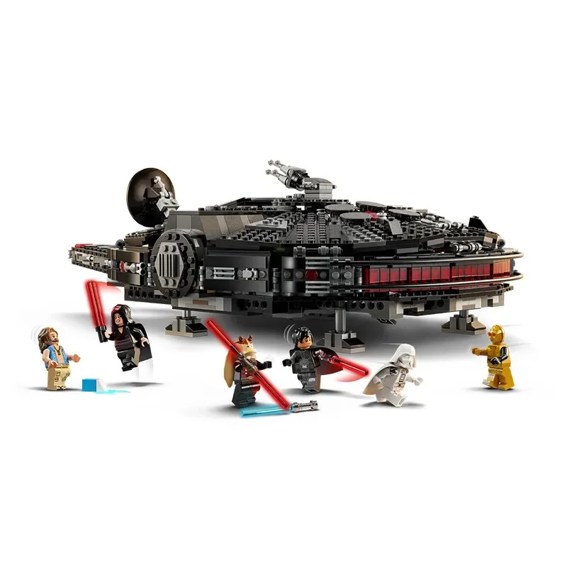 NEW MOC 1579PCS Falcon Compatible 75389 Millennium The Dark Spaceship Bricks Building Block for Boys Gifts for Kids Model Adults