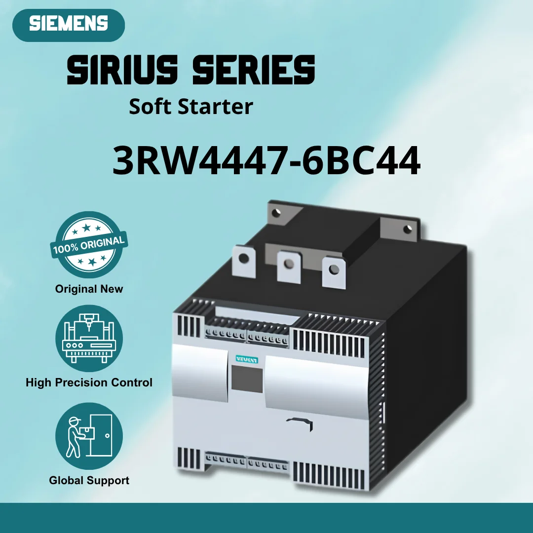 Match Machine plc, pac, & dedicated controllers SIRIUS Soft Starter Values at 400 V 40 °C standard 432A 3RW4447-6BC44