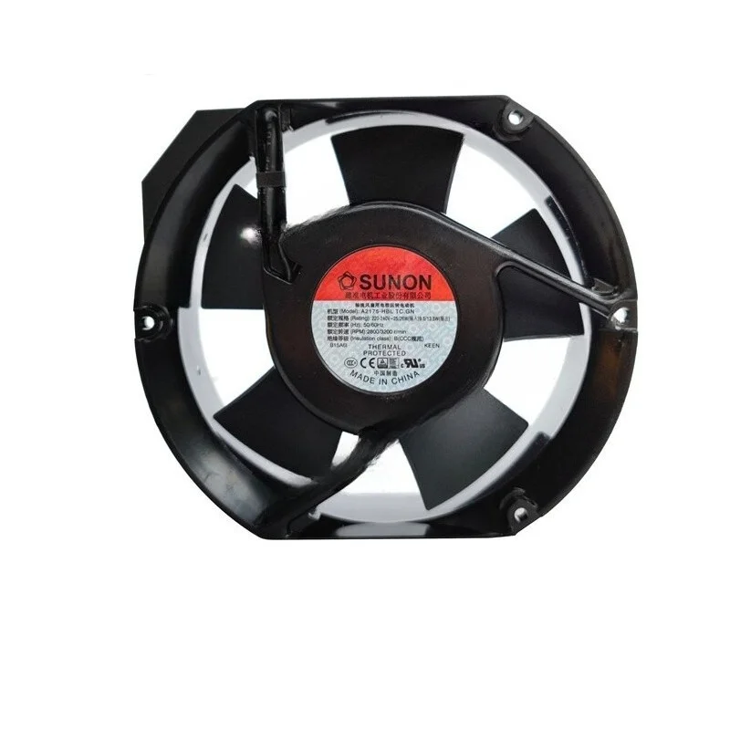 

HTS SUNON A2175-HBL TC.GN Axial Fan 220VAC 25/26W 172*150*51MM Cabinet Cooling Fan 1PCS