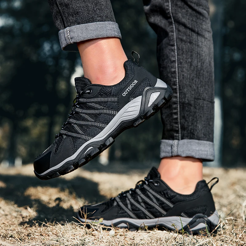 

Мужская походная обувь, тренировочные дышащие уличные кроссовки, нескользящая спортивная обувь, треккинговая, альпинистская, кемпинговая, беговая обувь