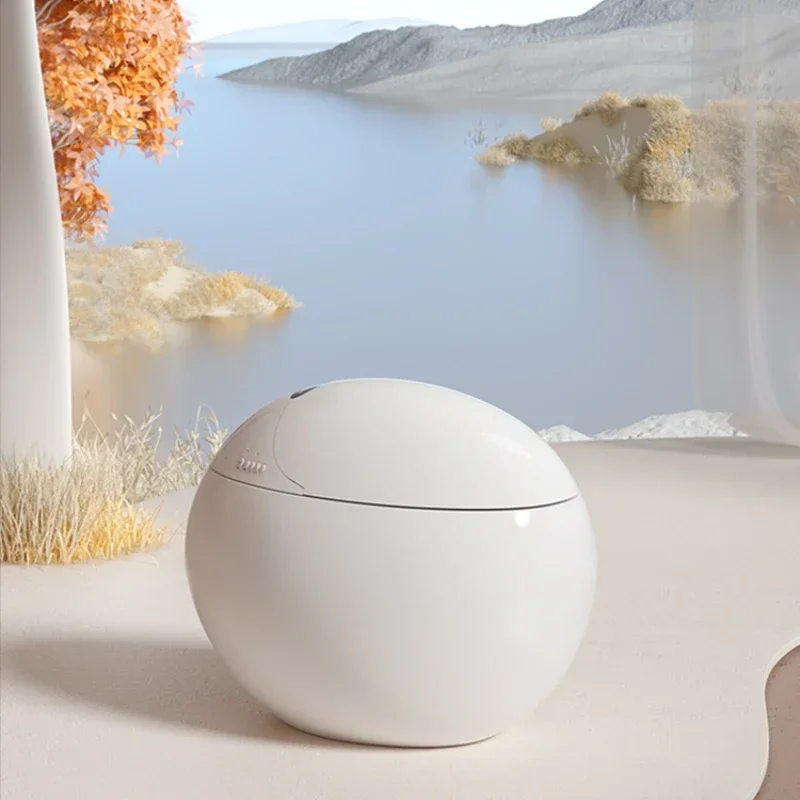 

Intelligent toilet with no water pressure limit, fully automatic egg shaped electric toilet