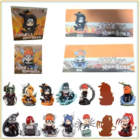 In Stock Original NARUTO Xiao Organization Series Blind Box First Bullet, Second Bullet Anime Character Models Cute Toys Gifts