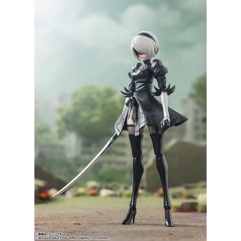 100%Original Bandai SHFiguarts SHF 2B 9S NieR:Automata Anime Game In Stock Anime Figure Boxed Toy Gift Collectible Model