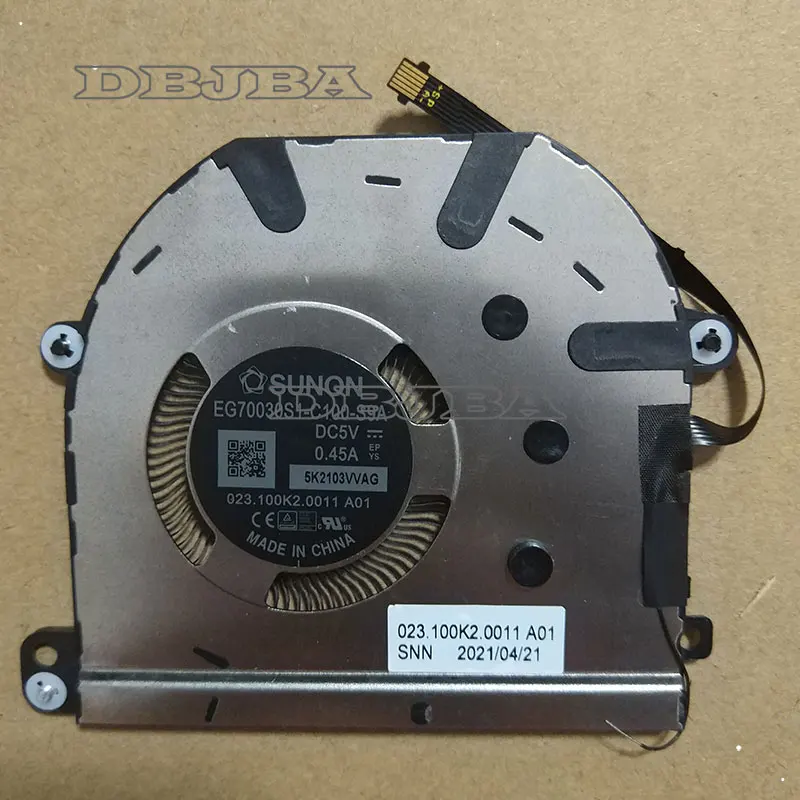 

New Laptop CPU Cooling Fan For Lenovo thinkpad X1 Titanium X1T 2021 SUNON EG70030S1-C100-S9A 023.100K2.0011 fan