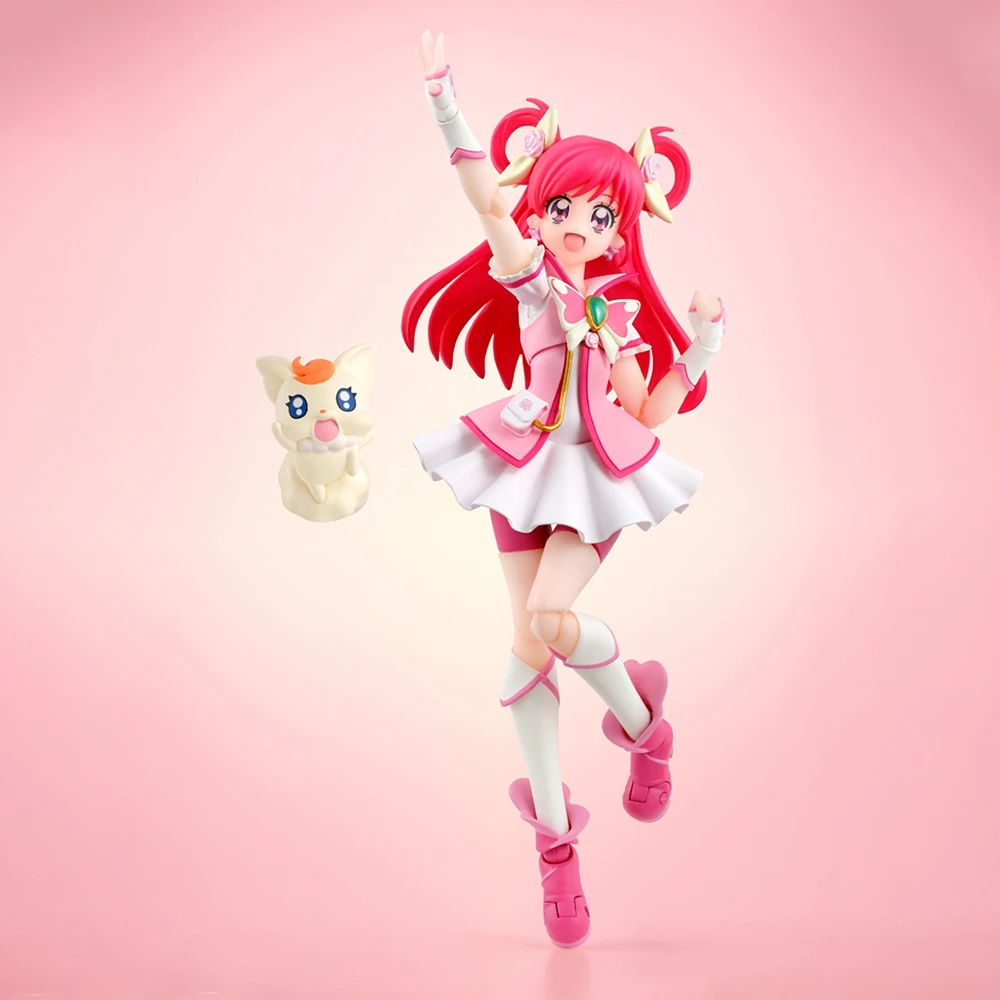 Originale BANDAI S.H. Figuards Cure Dream & Cure Peach (edizione del Designer di personaggi precisi) Action Figure giocattoli da collezione