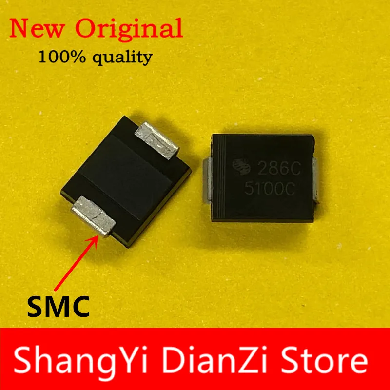 (10-500pieces/lot) 100%New  SM5100C   5100C  SMC    DO-214AB   Free shipping  Chip & IC