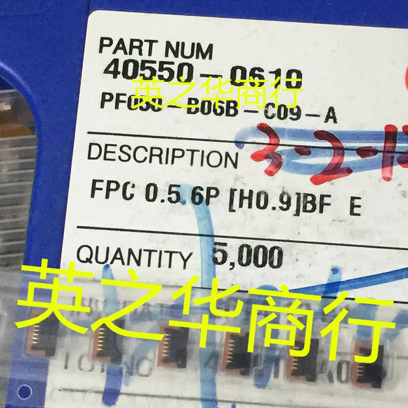 

20pcs original new PF050-B06B-C09-A 40550-0610 0.5mm pitch 6P FPC connector