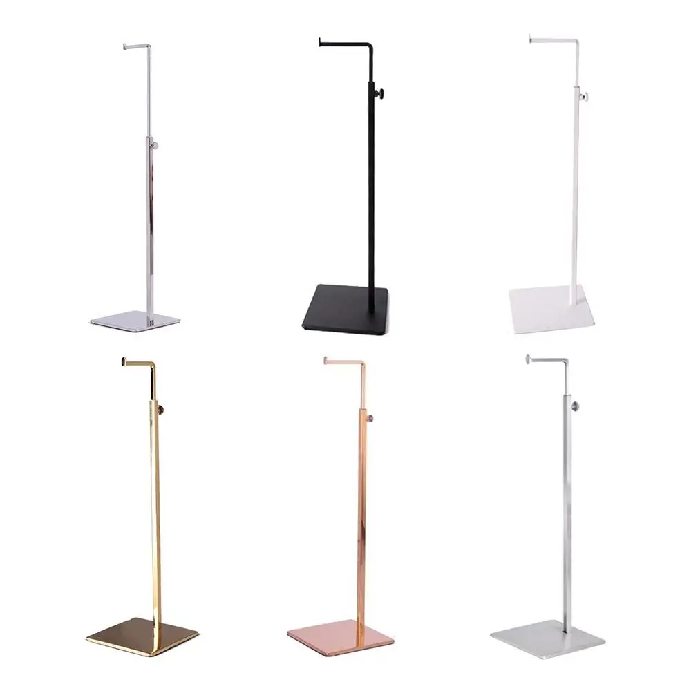 Stainless Steel Bag Show Shelf Adjustable Gold Silver Wallet Holder Stand Polished Metal Display Risers Bags Earphone Headphone
