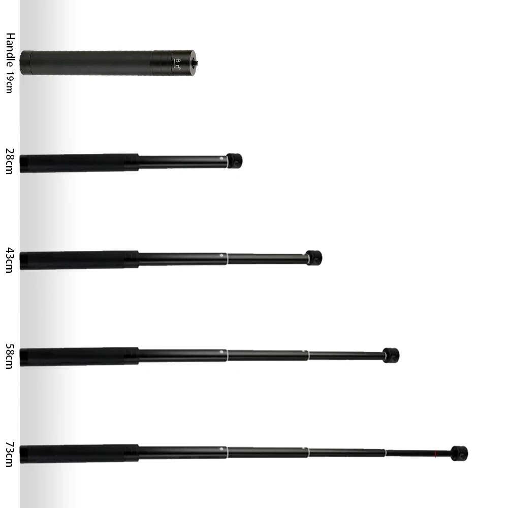 For GoPro foldable Selfie Stick Carbon Fiber Invisible Extended Edition Selfie Stick for Insta360 X3 GO 3 Action 4 Accessories