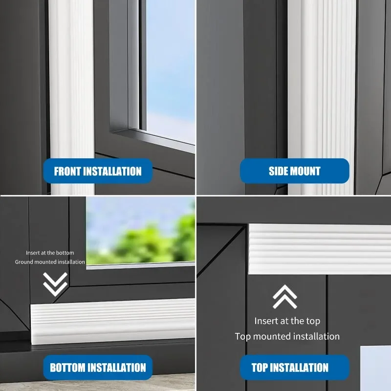 1M Selbstklebender Dichtungsstreifen für Schiebefenster und Türen, winddicht, schalldicht, staubdicht, insektensicher, einfache Installation ​ – Detail 4